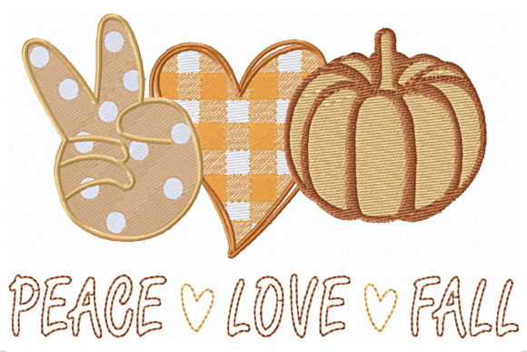 A Cozy Review of the Peace Love Fall Heart and Pumpkin Design