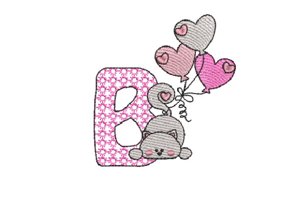 A Designer's Review of the Letter B Cat Sketch Embroidery Design