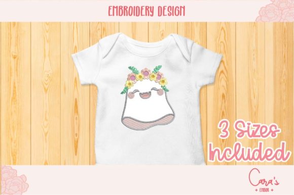 A Sweet Halloween Charm: Reviewing Cute Ghost with Flowers Applique