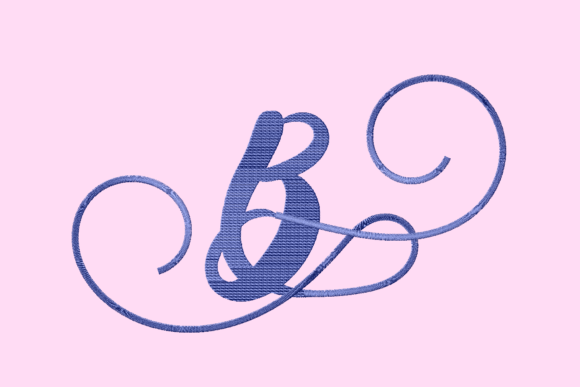 B Font Monogram Winter Embroidery Design Review for Business Use