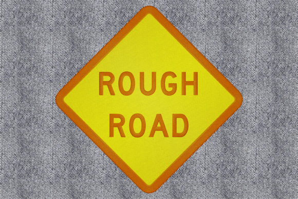 Embroidery Review: The Charm of the Rough Road Sign Design