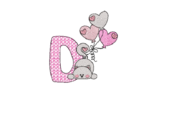 Evaluating Letter D Cat Sketch for Your Embroidery Business