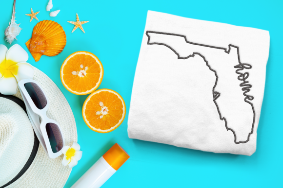 Florida Home State Outline Embroidery Review for Craft Fair Sales
