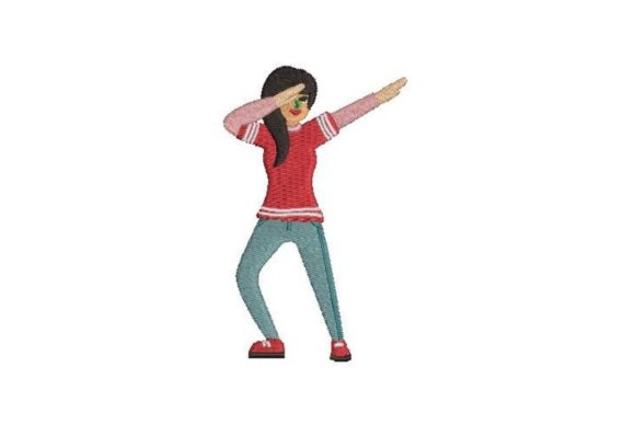 Girl Dabbing: A Bold Boutique Sweatshirt Embroidery Review