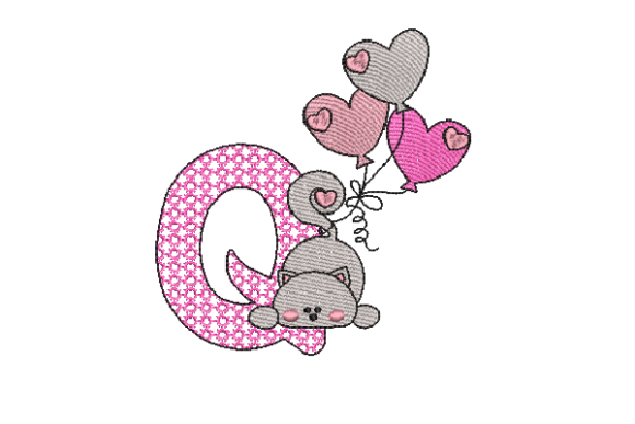 Letter Q Cat Sketch: A Boutique Embroidery Designer's Review