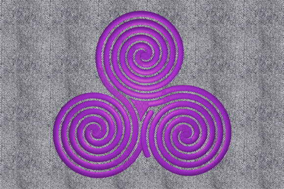Three Circles Embroidery Design for Business Merchandise